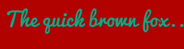 Image with Font Color 00AC88 and Background Color B10000